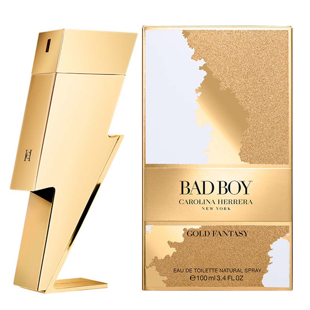 Carolina Herrera Bad Boy Gold Fantasy Eau De Toilette For Men (100ml)