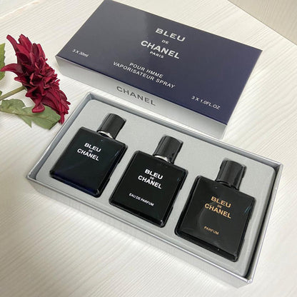 BLEU DE CHANEL Paris Perfume Set – 3 Pcs
