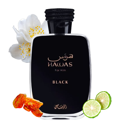 Rasasi Hawas Black Eau de Parfum for men (100ml)